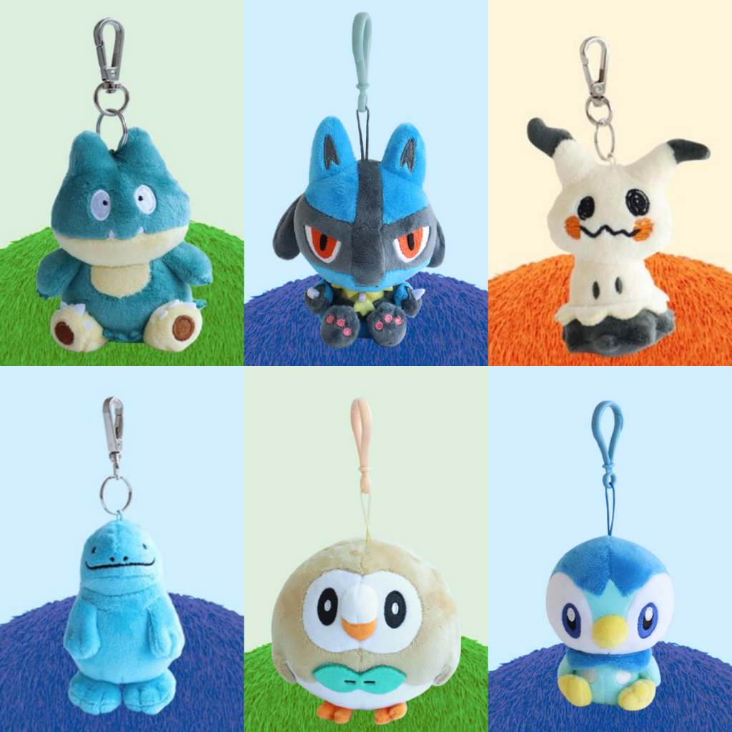 【現貨】 韓國正版 寶可夢 小卡比獸 路卡利歐 謎擬Q 沼王 木木梟 波加曼 娃娃吊飾 吊牌 雷射標籤