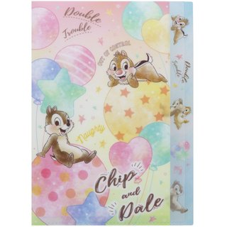 日本 sun-star Chara Para L型資料夾/ 5層/ 迪士尼/ 䓫䓫與蒂蒂 eslite誠品