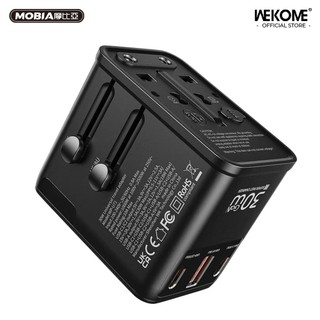 【出國必備】WEKOME GaN氮化鎵 旅行萬國轉接頭 30W PD快充 充筆電 2C1A 四國插頭 出國旅遊 低溫安全