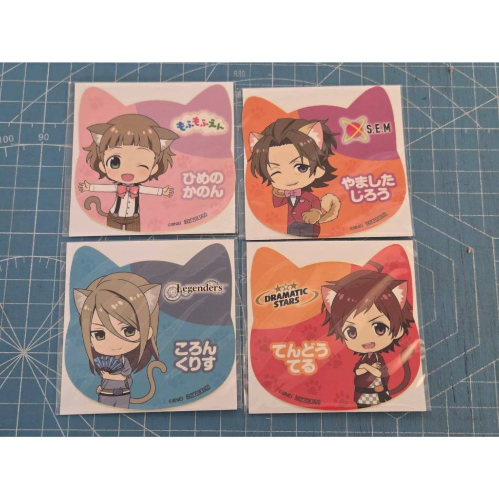 <11/25現貨>日版 偶像大師SideM NAMCO限定特典貼紙 天道輝 古論クリス 姬野かのん 山下次郎