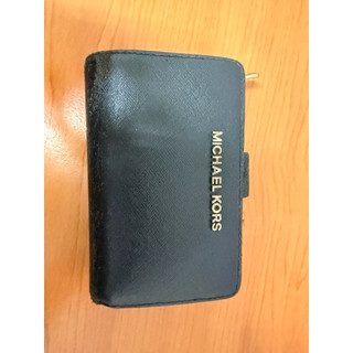 七成新MK 二手皮夾中夾 雙面MICHAEL KORS
