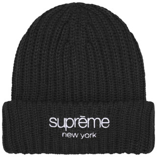 AirRoom正品2025AW SUPREME Chunky Classic Logo Beanie BOX 毛帽 帽子