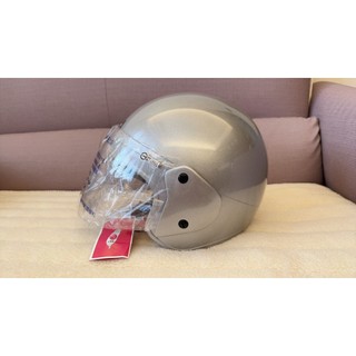 【全新】KYMCO原廠安全帽 半罩式 銀色 騎車 機車 通勤帽 現貨 台灣製符合ISO 9001
