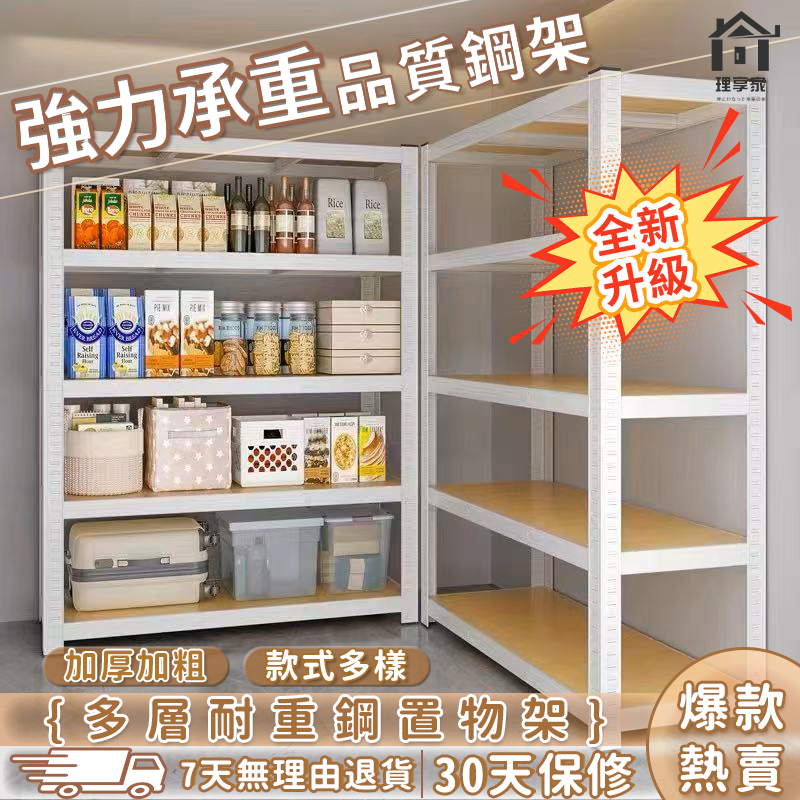現貨/隔日達🔥多層耐重置物架 角鋼貨架 置物架 收納架 層架 工業風層架 貨架 商場貨架 倉庫架 書架 角鋼置物架