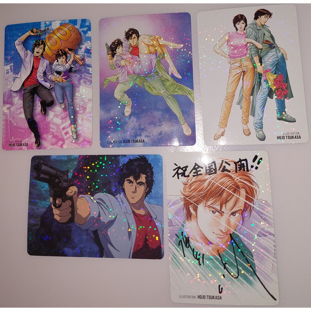 城市獵人 City Hunter 冴羽獠 阿香 劇場版 電影 特典 閃卡 非賣品 2019年 全套共5張 卡況請看照片
