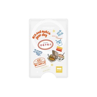【TOYSELECT】plain-me JNP早餐店塗鴉MagSafe磁吸卡片夾