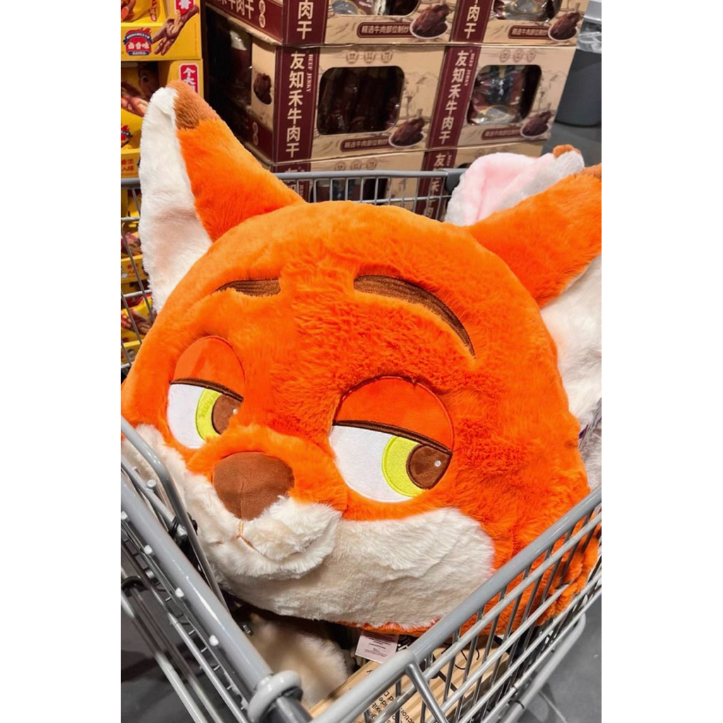 🦊預購！好市多迪士尼正版動物方程式尼克和朱迪抱枕🐰動物方程式週邊 尼克毛絨玩偶尼克抱枕靠墊