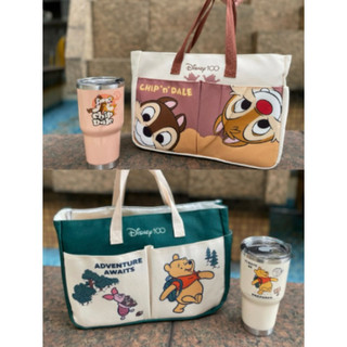 7-11聯名 迪士尼100週年系列限量環島潮玩福袋 奇奇蒂蒂 小熊維尼 冰霸杯 多功能托特包 保溫杯 聖誕節 交換 禮物