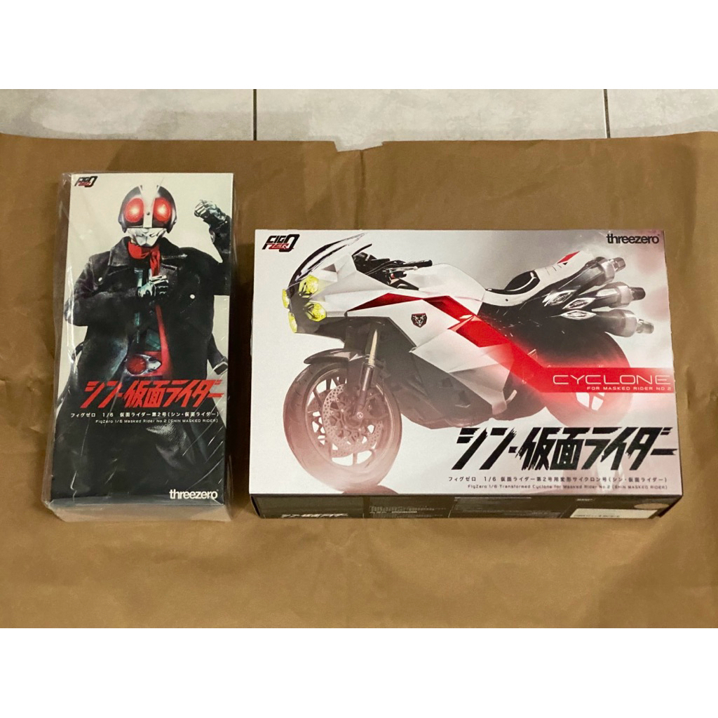 新假面騎士劇場版ThreeZero 3A FigZero 1/6 新假面騎士2號一文字隼人&旋風號 颶風號二號專用機車
