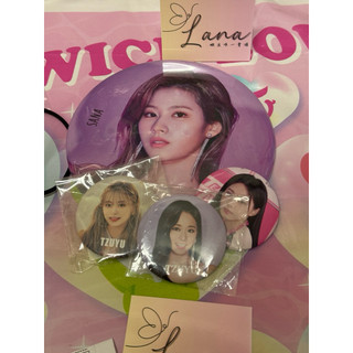 TWICE 子瑜 SANA 徽章 別針 二手 日本徽章 日本官方週邊 SANA徽章 子瑜徽章