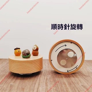 廠商 精選#木質diy音樂盒 旋轉底座八音盒 創意diy手工黏土模型 內建機芯聖誕節 diy音樂盒 木質音樂盒