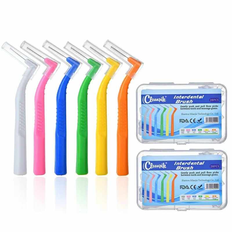 Cleanpik L型牙間刷 L型牙縫刷 軟式牙間刷 牙縫刷 牙線刷 齒間刷 牙縫刷【美什麼】
