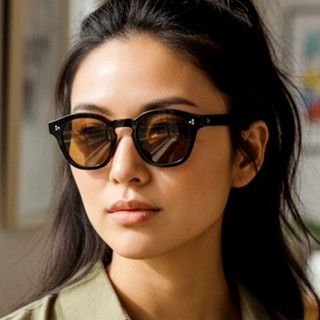 Oliver Peoples Boudreau L.A OV5382SU｜時尚復古板材文藝圓框小臉墨鏡 【幸子眼鏡】