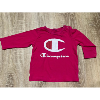 二手童裝 嬰幼兒上衣80cm champion粉色