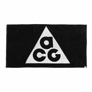 NIKE 毛巾 ACG TOWEL LOGO 145 X 80 CM 大毛巾 雙面 黑白 FJ2366-012 [現貨]