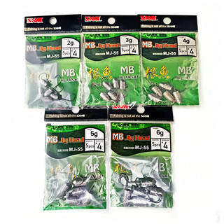 【LUREER】 SAME 莎美 MJ-55 根魚鉛頭鉤 5入裝 <雙背刺魚鉤> JIG HEAD 根魚 鉛頭鉤