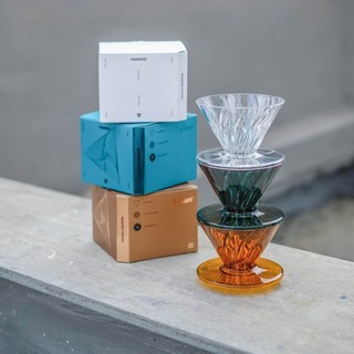 《HARIO》阿爾法01樹脂濾杯 琥珀/黑墨綠/透明(ADT-01-AB/BG/TB)