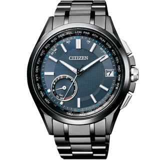 CITIZEN 星辰 光動能鈦感光衛星對時腕錶(CC3015-57L)-藍色/43mm