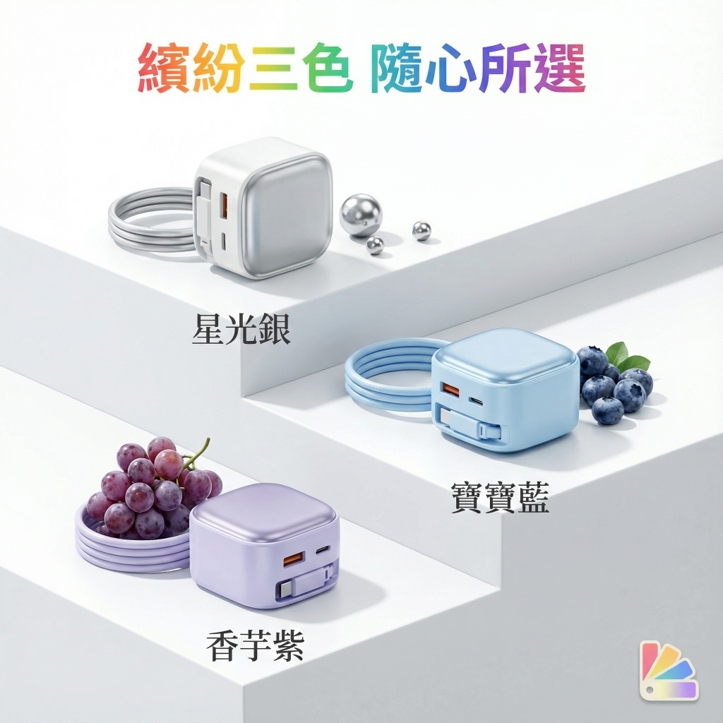 現貨🍀無包裝隔日到 35W伸縮線快充頭 充電頭 PD+QC快充 折疊插頭 手機電源供應器 適用 手機平板 充電器
