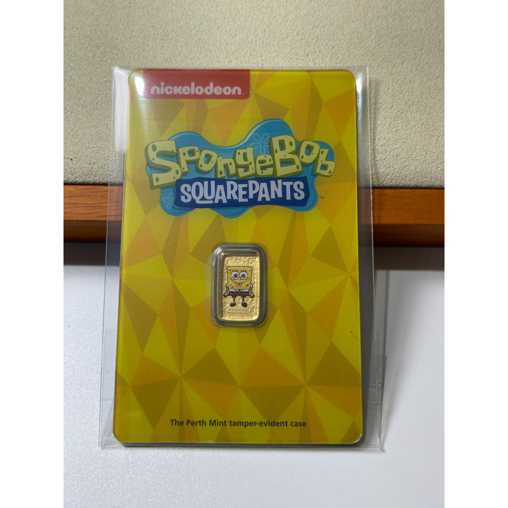 彩色版海棉寶寶金條，國際金條、收藏金條