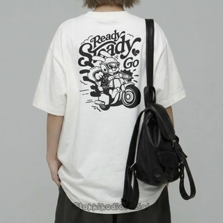TKKD 品牌插畫週邊｜Ready Steady Go 機車小兔短T