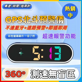 安可🔥台灣出貨🚀車用電子狗 抬頭顯示測速器 語音播HUD汽車預警儀 即插即用 車速顯示器 gps車速語音超速警報