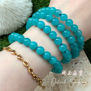 ♥𝒟.𝓈.緻玉晶靈 ♥｜Amazonyte天然亞馬遜石果凍QQ玉化天河石手串8mm
