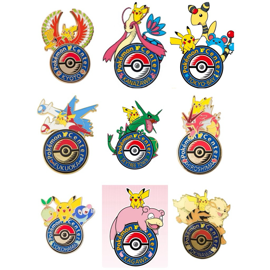 🔥現貨🔥日本寶可夢中心徽章 晴空塔列空座徽章 東京DX夢幻徽章 東京灣徽章 呆呆獸徽章 福岡徽章 時拉比徽章 全新未拆
