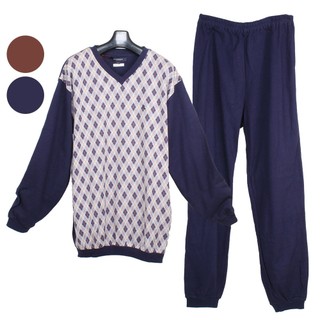 BURBERRY經典菱格紋純棉保暖家居服套裝L(任選)｜GoBrand購名牌