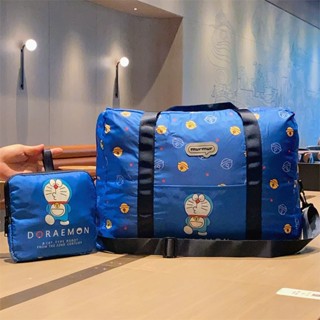 Baby Outdoor Gear 叮噹貓登機旅行包/小叮噹輕簡旅袋/防潑水摺疊式環保袋/行李袋/旅行包/可套拉桿箱