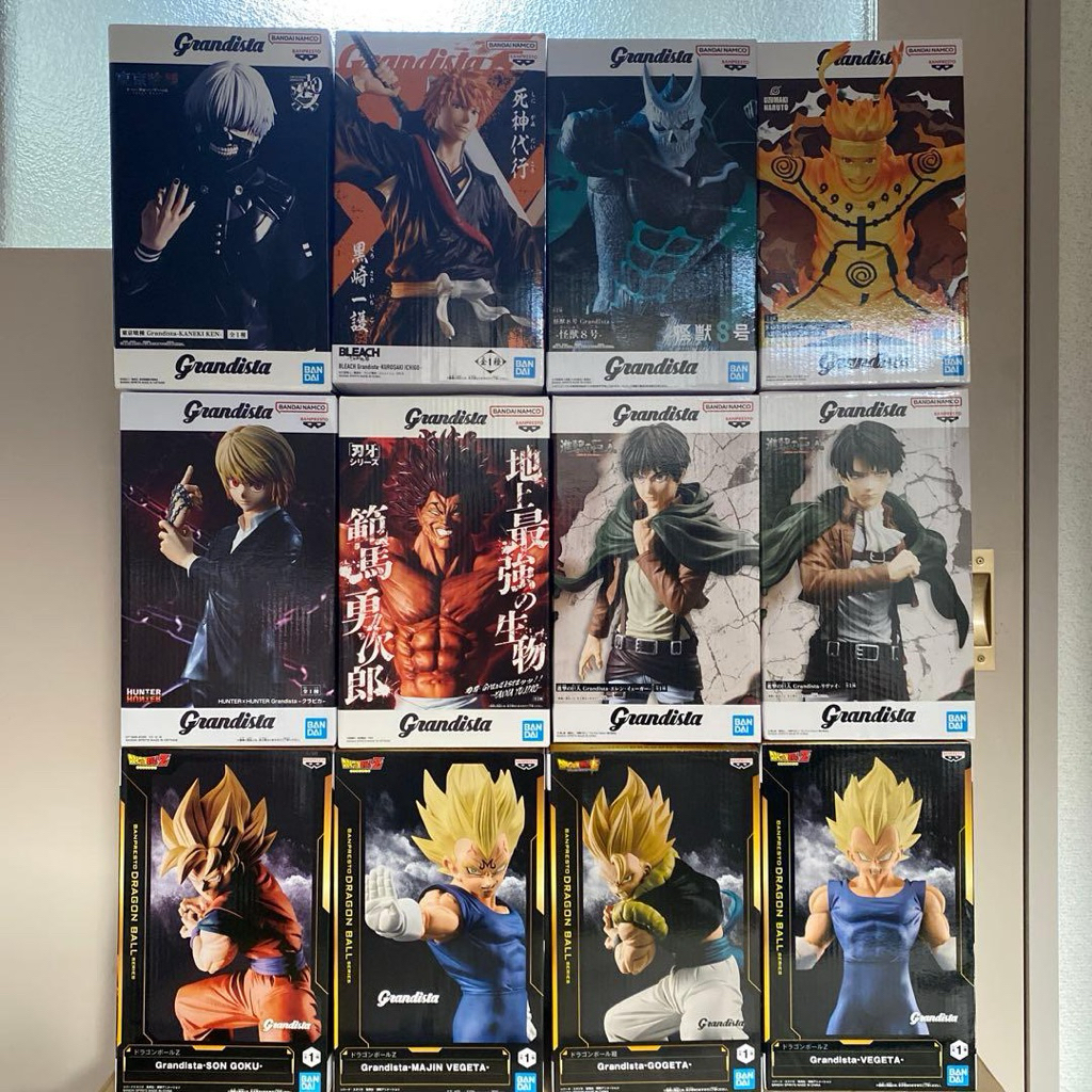 現貨grandista酷拉皮卡 怪獸8號 鳴人 達爾 悟空 範馬勇次郎 兵長 艾連 金木研 黑崎ㄧ護 其它 寬盒 長盒