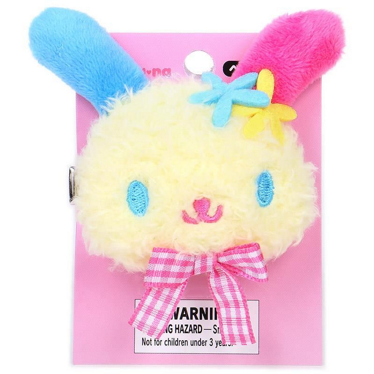 妮可日貨 日本 SANRIO 三麗鷗 USAHANA 花小兔 毛夾 造型髮夾 毛絨 髮夾 瀏海夾 髮飾 毛茸茸