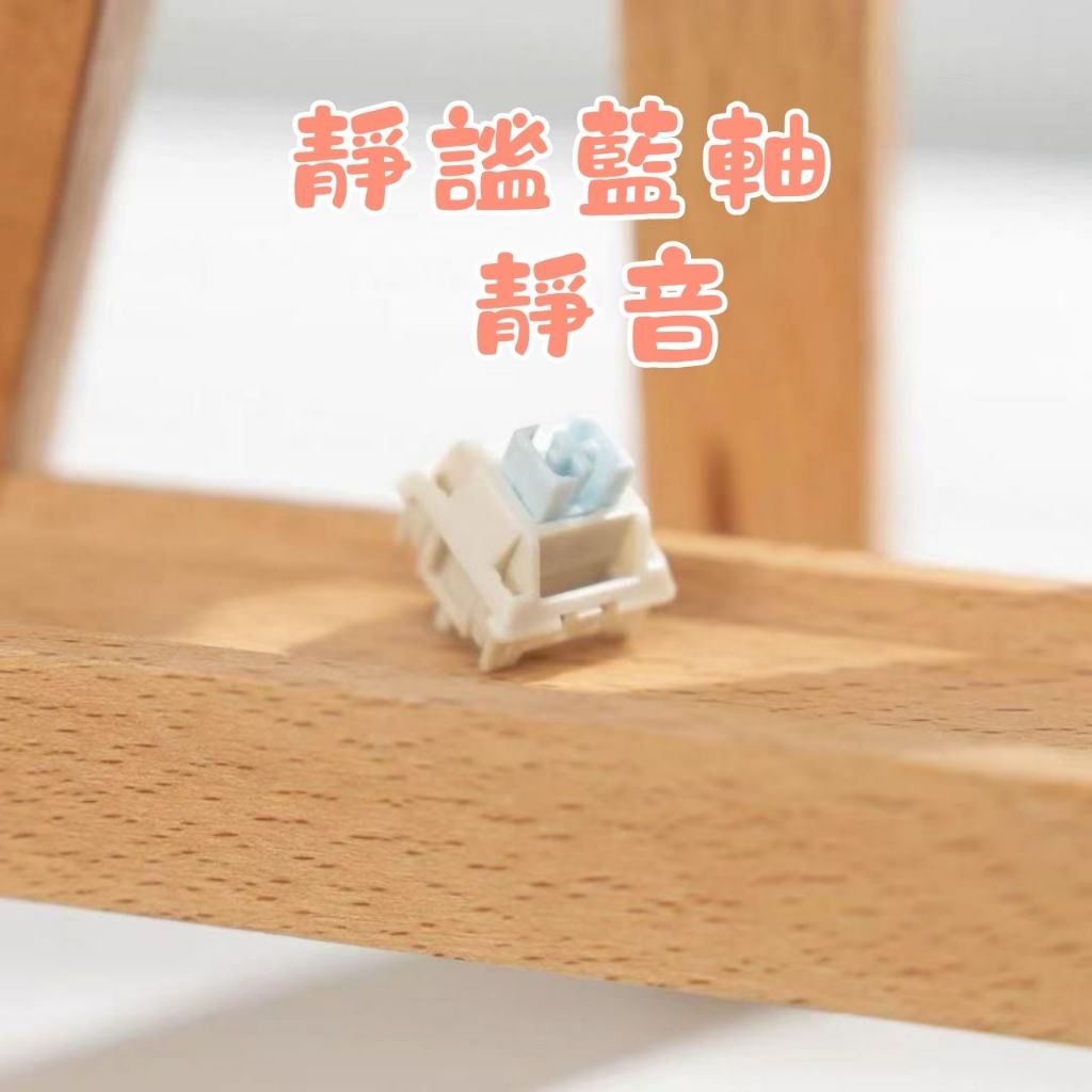 🔥隔日出貨🔥靜謐藍軸 V2 靜音軸 輕音 廠潤 機械鍵盤軸體 軸體 熱插拔  DIY 十字軸 電競 客製化
