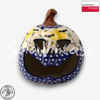 【SOLO歐洲家居】波蘭製 Vena 波蘭陶 14cm 南瓜造型擺飾 萬聖節 園藝 裝飾 擺飾 萬聖瓜歌系列