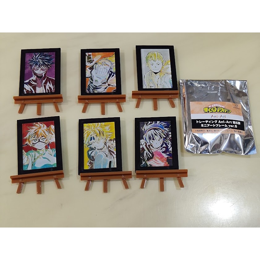 [睡睡蛙小池] 我的英雄學院 壓克力 相框 原畫 禮物麥克風 荼毗 尾白猿夫 耳郎響香 荼毘  畫架 上鳴電氣 拳藤一佳