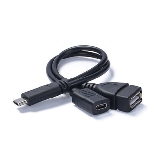 【勁祥科技】TYPE-C二合一OTG帶ic音效卡直播線可充電PD10W轉接線