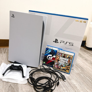 SONY PS5 遊戲機 (Slim 光碟版) + 配件/遊戲片
