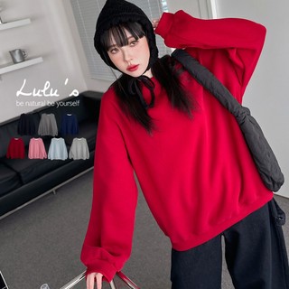 LULUS/衣櫃必備素色圓領大學TEE７色【A01250866】無刷毛 oversize 寬T 251029