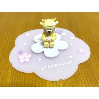 星巴克 STARBUCKS 玉兔 星巴克熊 矽膠杯蓋