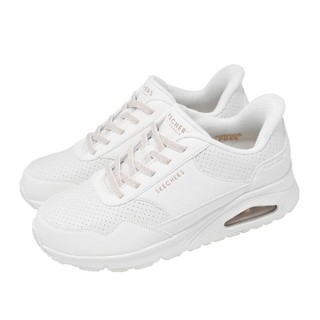 【SKECHERS】休閒系列 Uno Slip-Ins 寬楦-177118W-白\女
