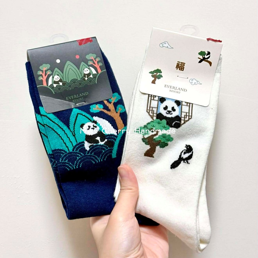 現貨在台🐼 福寶 雙胞胎 韓式 古風 棉襪 韓國製 襪子 睿寶 輝寶 熊貓 寶家族 愛寶樂園 代購 官方正品 韓國