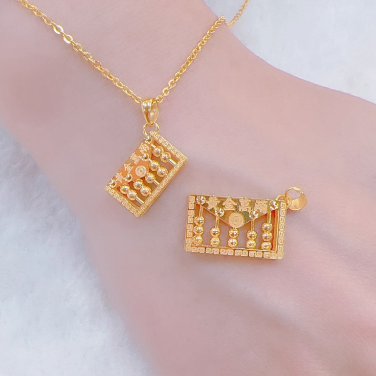 🧧銘峰銀樓🧧 純金9999  5G工藝   黃金萬兩  算盤造型墜子（不含項鍊)398753422/398743622