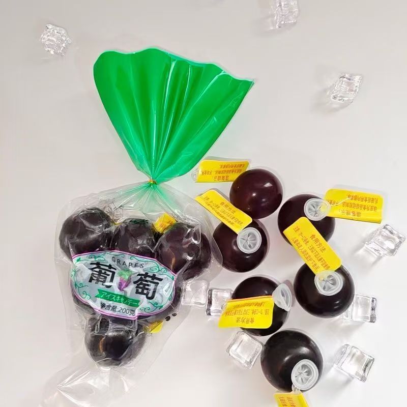 妮可👧🏻巨峰葡萄果凍咪咪喵新款果凍爆皮葡萄氣球果凍網紅衕款兒童小零食