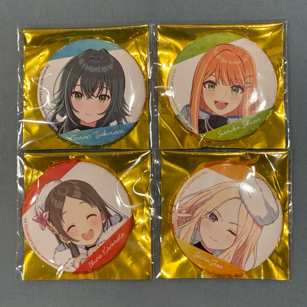 學園偶像大師 学マス 狹山滑雪場 冬季合作 徽章（月村手毬/紫雲清夏/十王星南/倉本千奈）