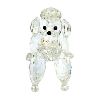 二手SWAROVSKI 站立貴賓犬水晶擺設 167571 080100000906 04