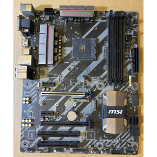 微星主機板 B350 TOMAHAWK 支援AMD RYZEN AM4腳位 CPU 二手良品、約8.5成新