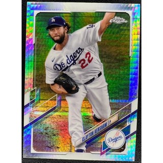 棒球 球員卡 Clayton Kershaw 2021 Topps Chrome Prism Refractor 亮面