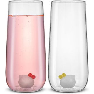 預購💜空運💜美國美國專櫃 三麗鷗 JoyJolt 玻璃杯 杯子 水杯 禮盒 Hello Kitty 凱蒂貓 Mimmy