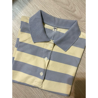 UNIQLO 條紋polo短板上衣