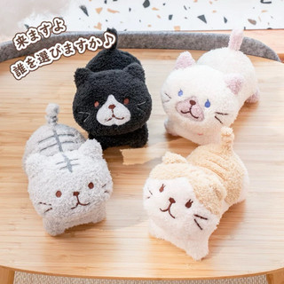 日本 Hapins fuku fuku Nyanko 8款貓咪娃娃 貓咪玩偶 抱枕 貓咪抱枕 貓 娃娃 可愛 送禮 玩具